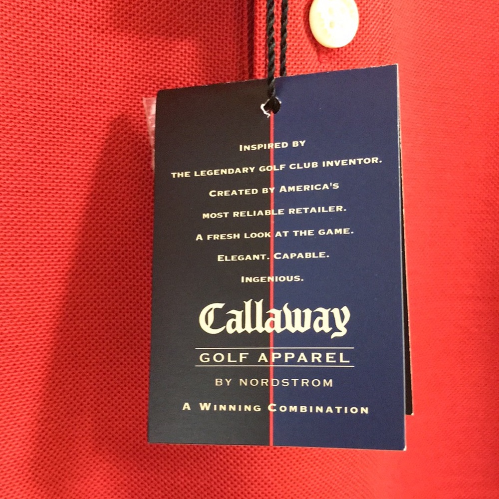 Callaway Golf Apparel by Nordstrom 60’s Two-Ply Polo (Brand New) - Picture 7 of 13